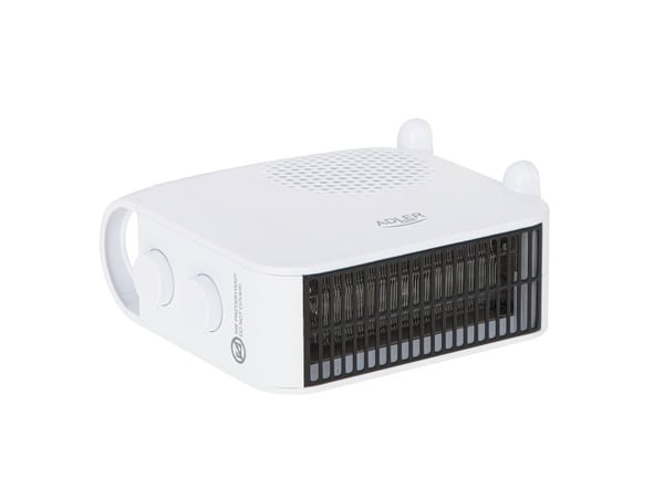 Adler AD 7725W, Viftedrevet elektrisk romvarmer, 1,3 m, Innendørs, Gulv, Hvit, Polypropylen (PP)