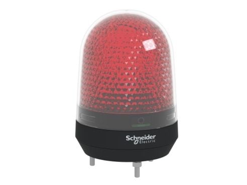 Signallampe Ø100 mm LED multifunktion uden buzzer rød 12-24 VDC