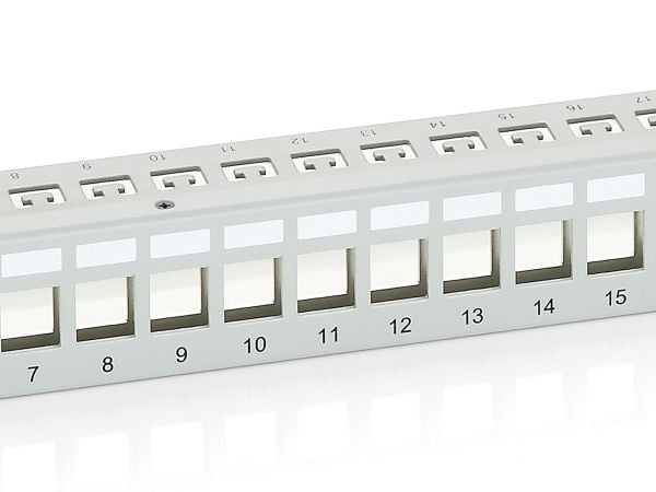 Equip 767124, RJ-45, Cat6, Grå, Metall, Rackmontering, 1U