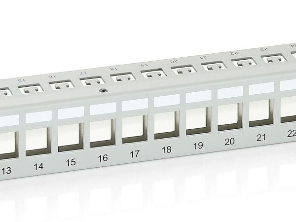 Equip 767124, RJ-45, Cat6, Grå, Metall, Rackmontering, 1U