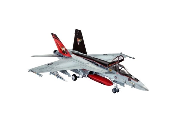 Revell F/A-18E Super Hornet, Luftfarkostmodell med fast vinge, Monteringssats, 1:144, F/A-18E Super Hornet, Hankoppling, Plast