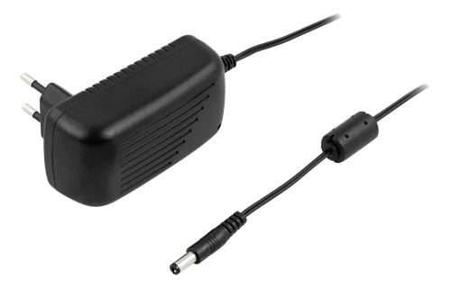 DELTACO - Strømadapter - 12V DC, 2A - AC 100-240 V - 24 watt - svart