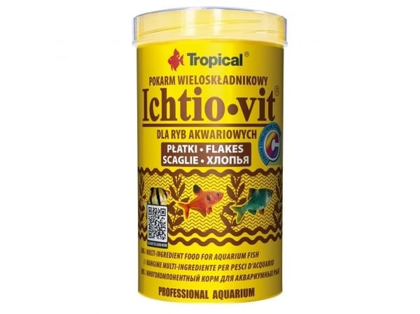TROPICAL Ichtio-Vit - akvaariokalojen ruoka - 500 ml/100 g TROPICAL Ichtio-Vit - akvaariokalojen ruoka - 500 ml/100 g