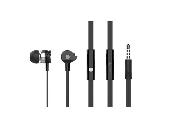 Techly SB-HP A1BKTY, Koblet med ledninger (ikke trådløs), Samtaler/musikk, 20 - 20000 Hz, 39 g, Hodesett, Sort