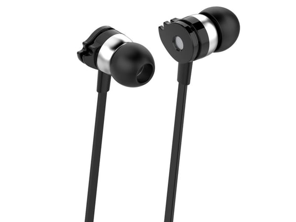 Techly SB-HP A1BKTY, Koblet med ledninger (ikke trådløs), Samtaler/musikk, 20 - 20000 Hz, 39 g, Hodesett, Sort