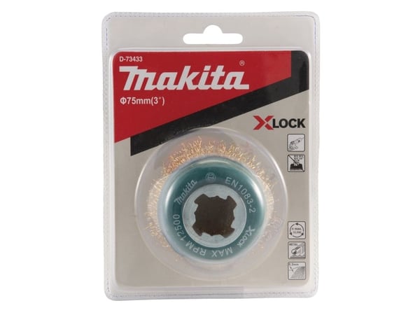 Makita D-73433, Kopp stålbørste, Flatt senter, Metall, Makita, 7,5 cm, 0,3 mm