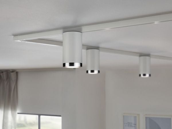 Paulmann 96963, Spotlight på skinne, GU10, 1 ampuller, LED, 10 W, Kromfarget, Hvit