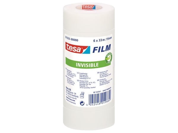 TESA 57333-00000-03, 33 m, Translucent, Polypropylen, 19 mm