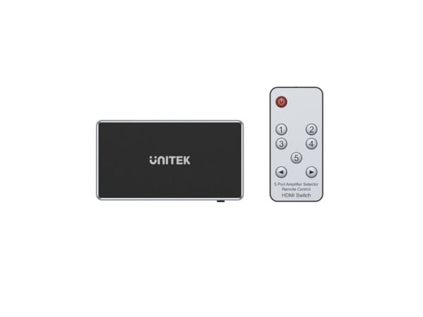 Unitek HDMI 1.4b 5 IN-1 OUT 4K-signaalinvaihtaja