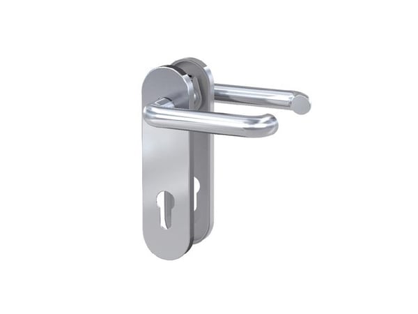 BASI 7304-0208, Håndtakssett for nøkkelbruk, Rustfritt stål, Rustfritt stål, Ambidekstriøs, 7,2 cm