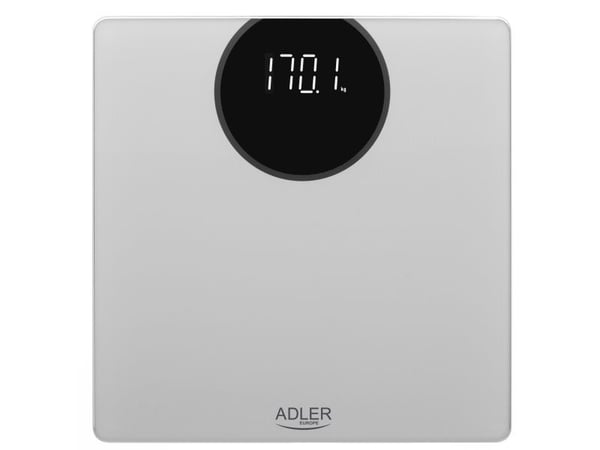 Adler | Kylpyhuonevaaka | AD 8175 | Maksimipaino 180 kg | Tarkkuus 100 g | hopea | hopea