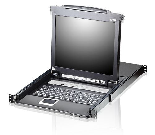 ATEN CL5708N, 48,3 cm (19"), LCD, USB, tyska, QWERTZ, 0 - 50 ° C