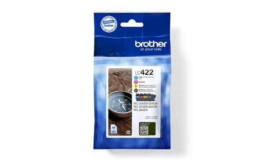Brother LC422 Multipack - 4-pack - svart, gul, cyan, magenta - original - blekkpatron