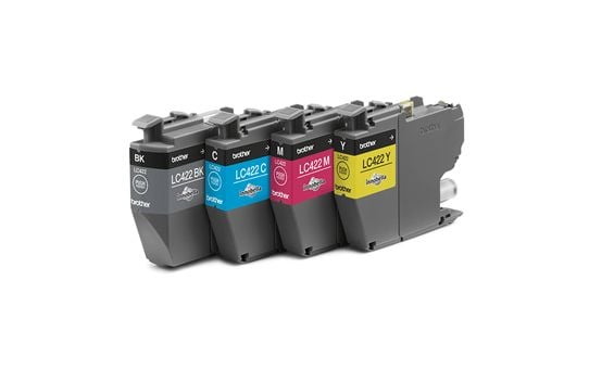 Brother LC422 Multipack - 4-pack - svart, gul, cyan, magenta - original - blekkpatron