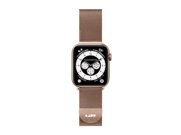 LAUT Steel Loop, Strop / Belte, Smartklokke, Gull, Apple, Apple Watch 38/40/41 mm, Rustfritt stål