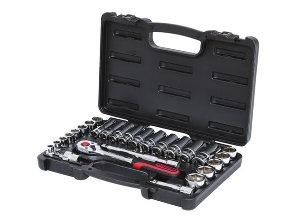 KS Tools 918.0627, Hylssats, 3/8", 27 huvuden, Kromvanadinstål, 2,4 kg