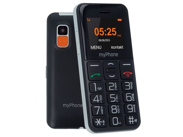 MyPhone Halo Easy matkapuhelin Musta ja hopea