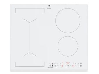 Electrolux LIV63431BW, Hvit, Innebygget, 59 cm, Sonebasert induksjon, 4 zone(s), 4 zone(s)