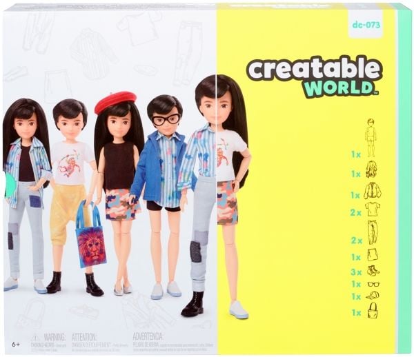 Creatable World Deluxe Character, Modedocka, Man och kvinna (set), 6 År, Pojke/flicka, 299,4 mm, Multifärg