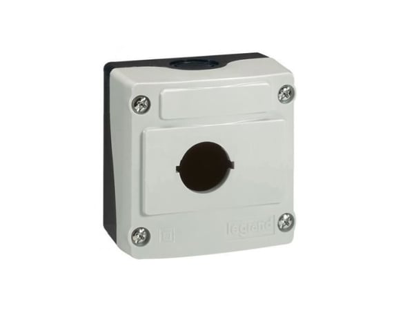 Legrand kasettikotelo 1-reikäinen 22mm harmaa IP66 (024200)