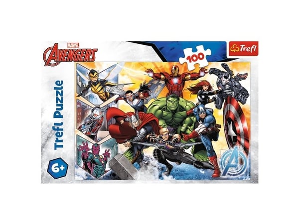 Trefl The power of the Avengers, 100 stykker, Tegneserier, 6 år