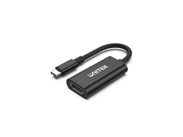 Unitek V1421A - Video adapter - USB-C hann til HDMI hunn - 15 cm - svart - 4K 60Hz støtte