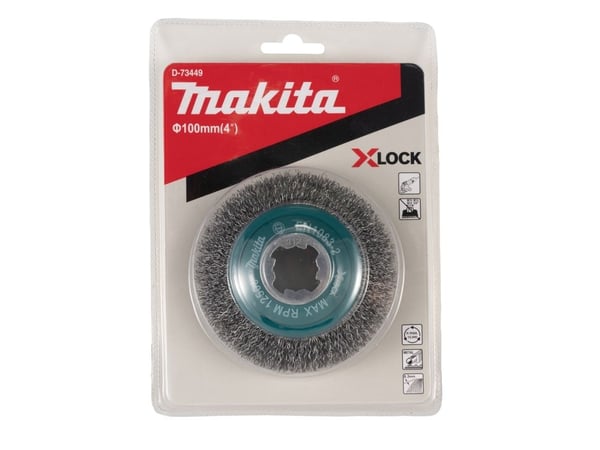 Makita D-73449, Slipebørste, Kull stål, 12500 RPM, Flerfarget, Rund, 10 cm