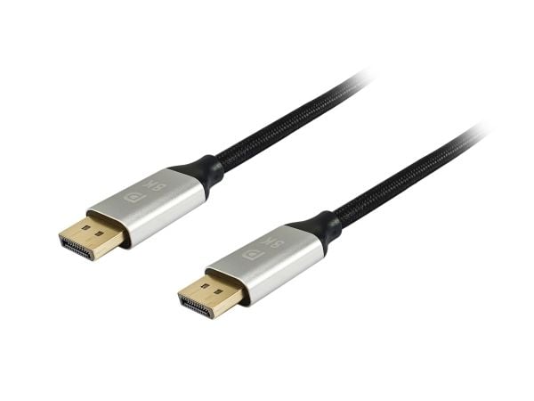 Utstyr - DisplayPort-kabel - DisplayPort (M) til DisplayPort (M) - DisplayPort 1.4 - 1.0m - støtter 8K 30 Hz (7680 x 4320), støtter 4K 144 Hz (3840...