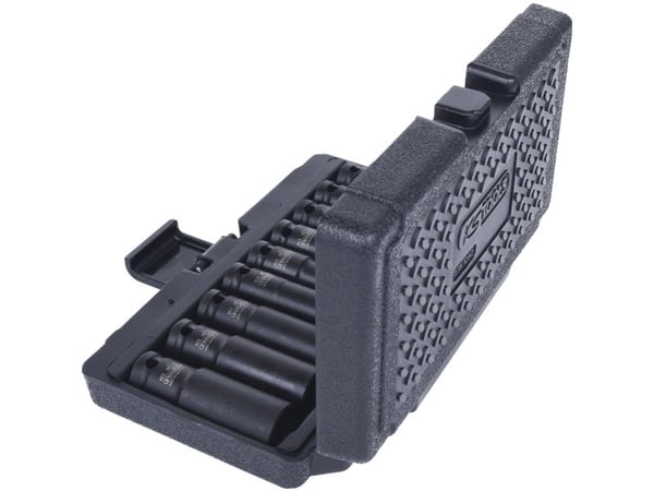 KS Tools 515.1050, Støpselsett, 1/2", 9 hoder, Krom-molybden-stål, ISO 1174, DIN 3121, 1,97 kg