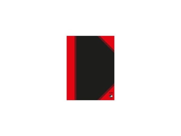 Bantex 100302825, Monokromatiskt, Svart, Röd, A6, 96 ark, 70 g/m ^, Linjerat papper