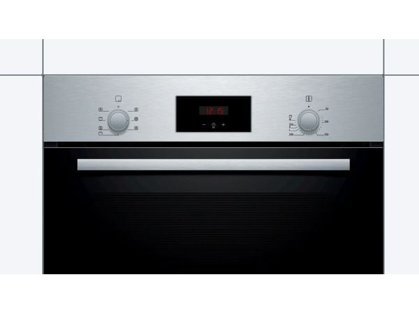 Bosch Serie | 2 HBF113BR1S - Ugn - inbyggd - fördjupning - bredd: 56 cm - djup: 55 cm - höjd: 57.5 cm - Klass A - rostfritt stål