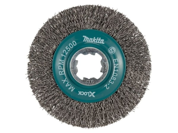 Makita - Trådhjulsbørste - metallille - 115 mm - X-LOCK - Makita GA041GM201, GA044GZ; XGT GA041GZ - varten