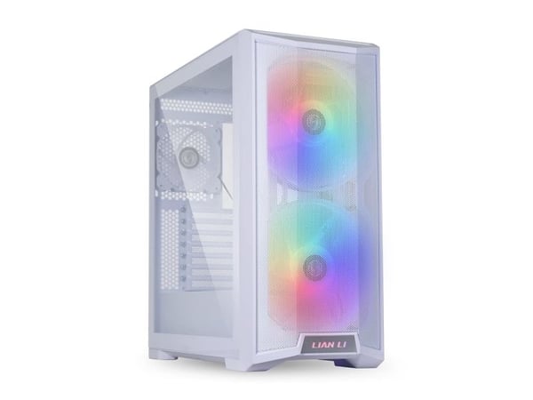 Lian Li Lancool 215 W - Tower - utvidet ATX (E-ATX) - sidepanel med vindu (herdet glass) - ingen strømforsyning - hvit - USB/lyd