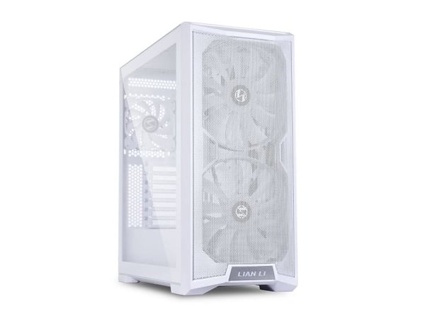 Lian Li Lancool 215 W - Tower - utvidet ATX (E-ATX) - sidepanel med vindu (herdet glass) - ingen strømforsyning - hvit - USB/lyd