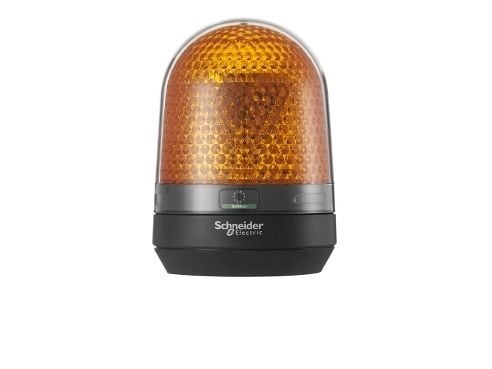 Merkkivalaisin Ø100 mm LED-monitoimi ilman summeria oranssi 100-230 VAC 100-230 VAC