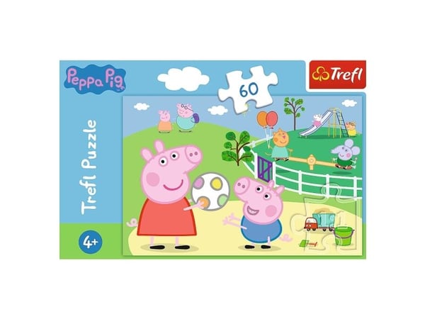 Trefl Puslespill 60 brikker Ha det gøy med Peppa Pig-venner