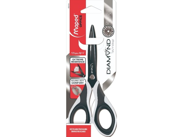 Maped 692310, Voksen, Rett kutt, Single/enkelt, Sort, Rustfritt stål, Universell