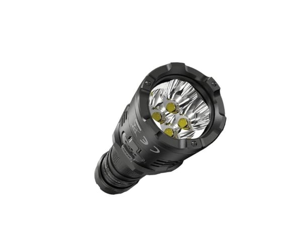 Nitecore P20iX, Taktisk lommelykt, Svart, Aluminium, Knapper, 2 m, 2 m