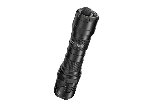 Nitecore P20iX, Taktisk lommelykt, Svart, Aluminium, Knapper, 2 m, 2 m