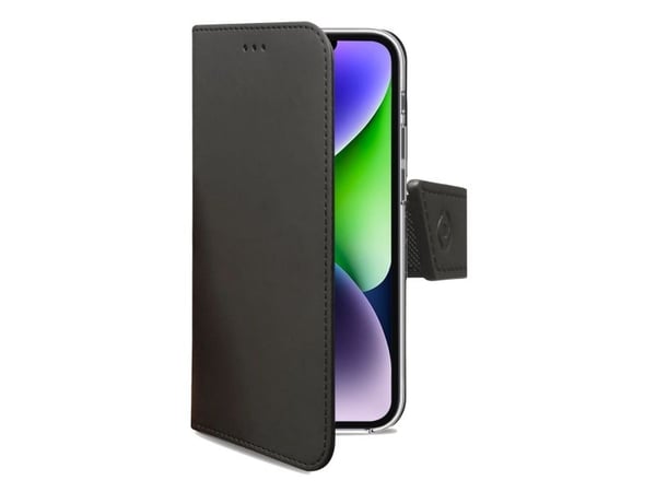 Celly Wally, Lompakkokotelo, Apple, iPhone 14 Plus, 17 cm (6.7"), Musta