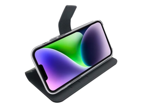 Celly Wally, Lompakkokotelo, Apple, iPhone 14 Plus, 17 cm (6.7"), Musta