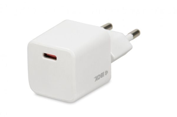 iBOX C-38CW - Strømadapter - 30 watt - 3 A - PD 3.0, QC 3.0, QC 4.0 (USB-C) - på kabel: USB-C