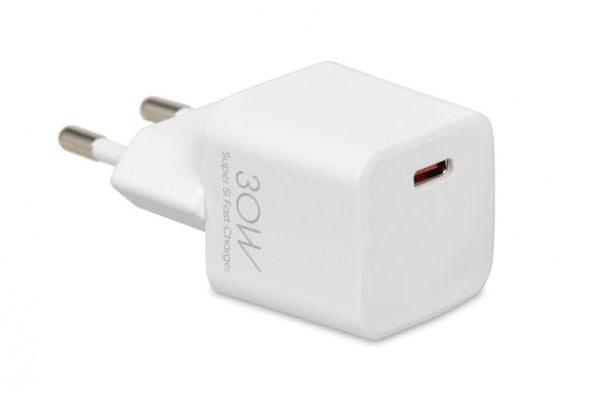 iBOX C-38CW - Strømadapter - 30 watt - 3 A - PD 3.0, QC 3.0, QC 4.0 (USB-C) - på kabel: USB-C