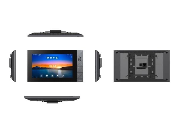 Fanvil i55A, 17,8 cm (7"), LCD, 1024 x 600 piksler, Rustfritt stål, Knapper, Horisontal