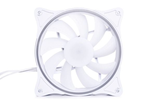 Alphacool Rise Aurora PWM Vifte - 120mm, Hvit