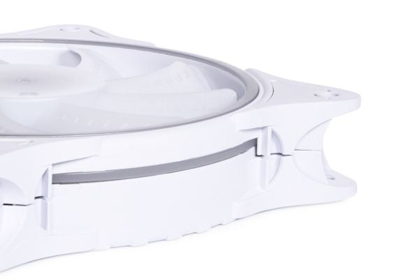 Alphacool Rise Aurora PWM Vifte - 120mm, Hvit