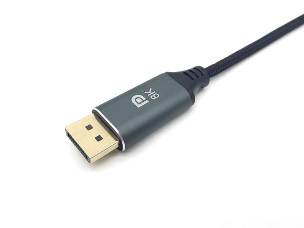 Varustus 133421, 1 m, USB Type-C, DisplayPort, Hanstik, Hanstik, Lige
