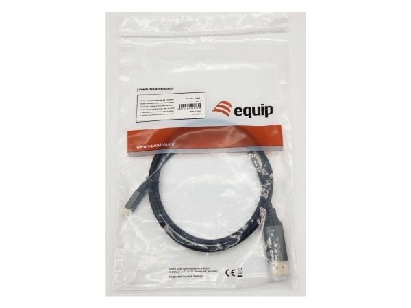 Varustus 133421, 1 m, USB Type-C, DisplayPort, Hanstik, Hanstik, Lige