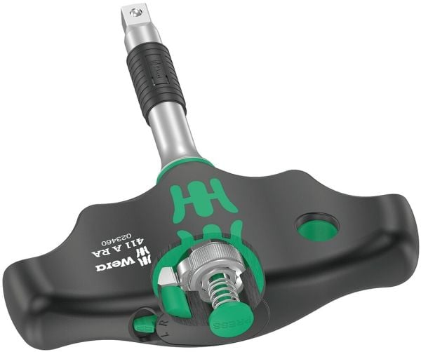 Wera 411 A RA - T-handle adapter screwdriver - 45 mm - 1/4" - fine