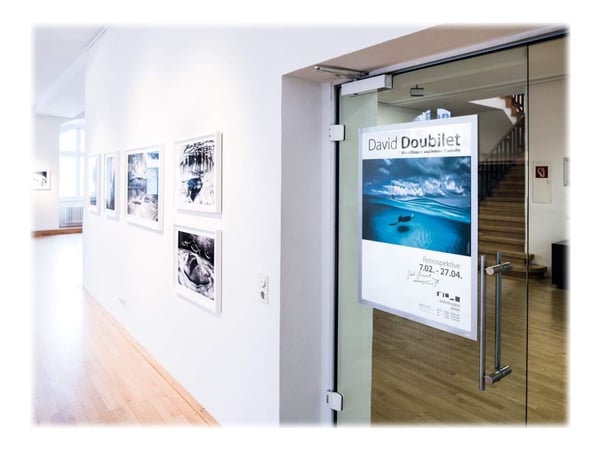 DURABLE DURAFRAME POSTER - Dokumentholder - for A1 - dobbeltsidet - sølv